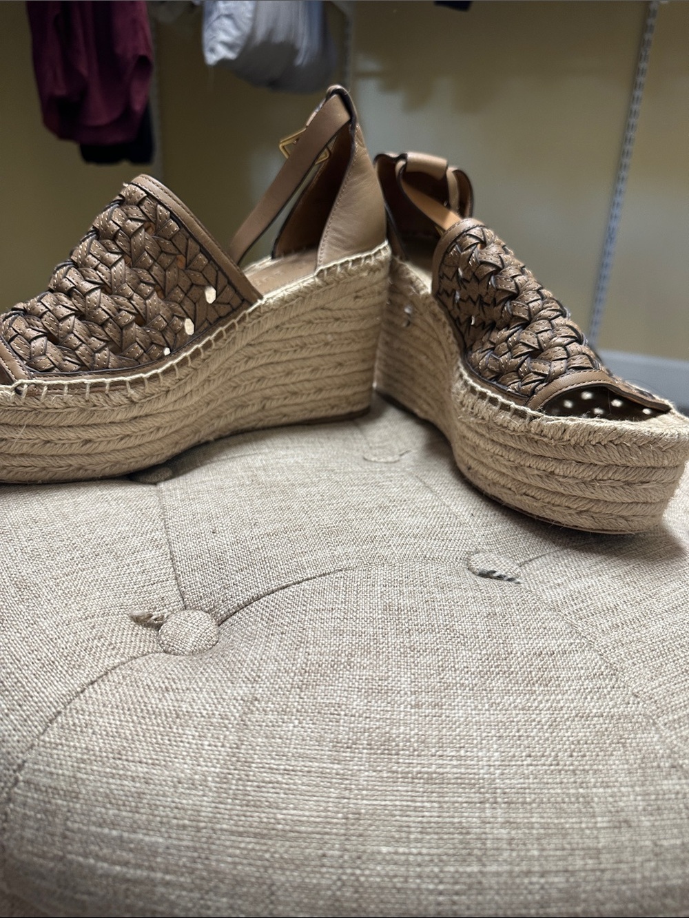 Tory Burch tan espadrilles